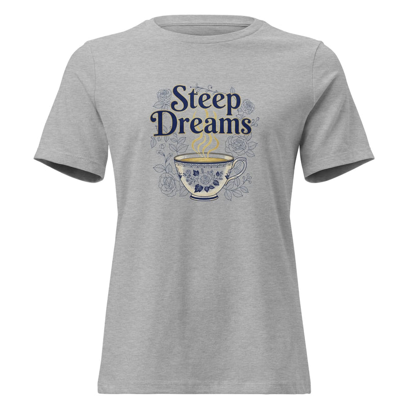 Steep Dreams Women's Relaxed T-Shirt - Flavorful Bliss Coffee Company