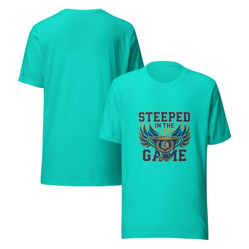 Steeped in the Game Coffee Tee - Flavorful Bliss Coffee Company