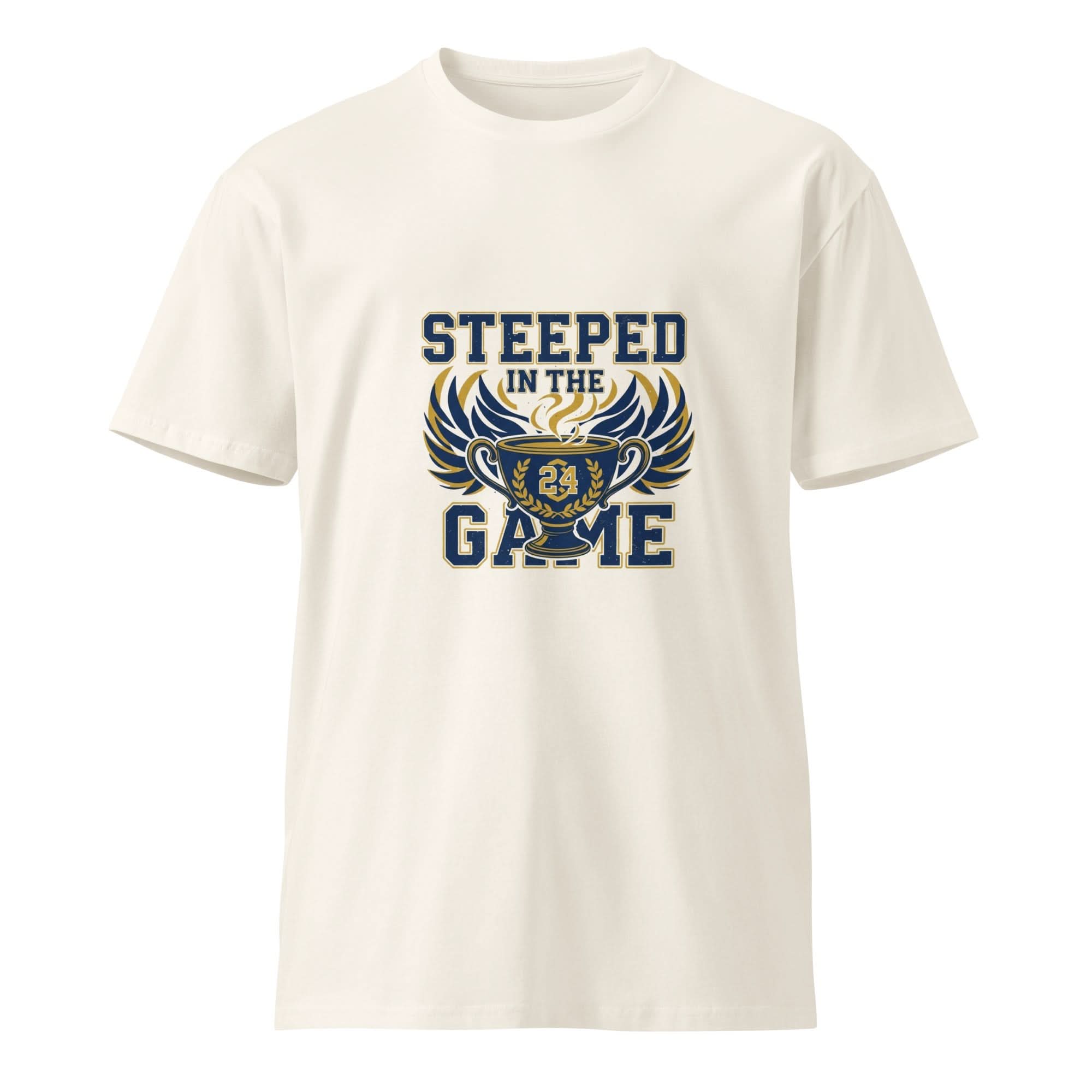 Steeped in the Game Unisex Premium T-Shirt - Flavorful Bliss Coffee Company