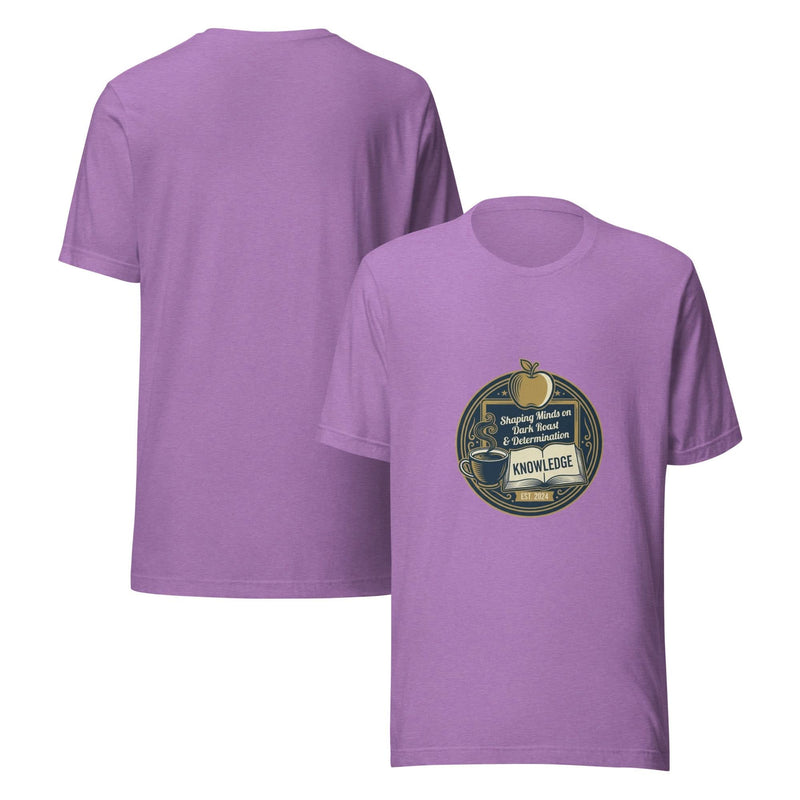 Teacher Everyday Hero Unisex T-Shirt – Shaping Minds on Dark Roast & Determination - Flavorful Bliss Coffee Company