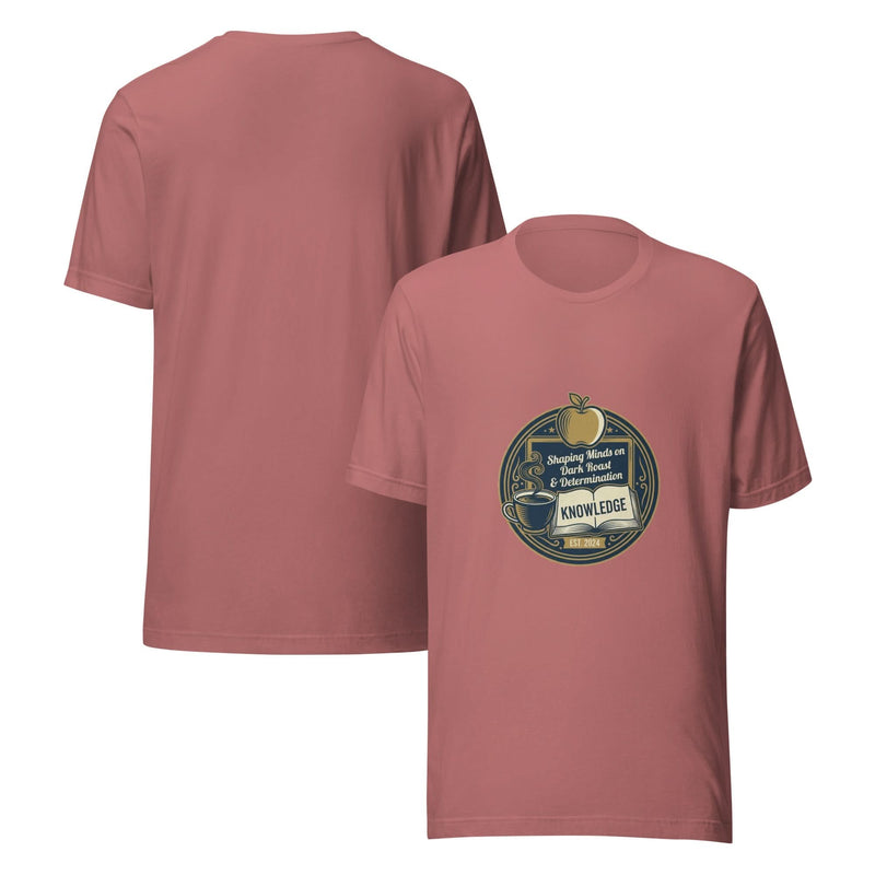 Teacher Everyday Hero Unisex T-Shirt – Shaping Minds on Dark Roast & Determination - Flavorful Bliss Coffee Company
