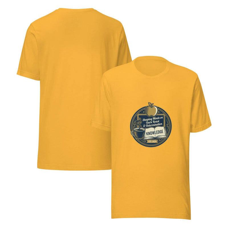 Teacher Everyday Hero Unisex T-Shirt – Shaping Minds on Dark Roast & Determination - Flavorful Bliss Coffee Company