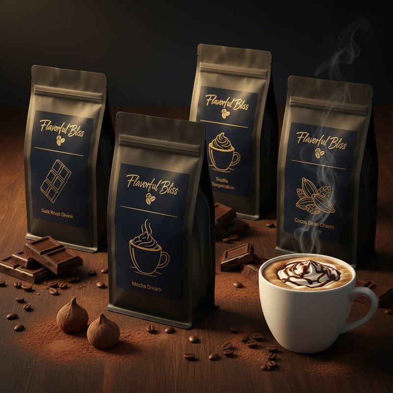 The Chocolate Lover's Coffee Sampler | Flavorful Bliss Coffee Co. - Flavorful Bliss Coffee Company
