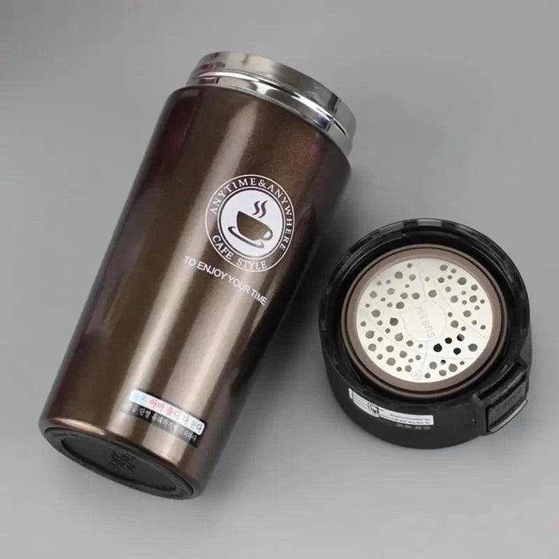 Stainless Steel Travel Coffee Mug – 380ml Insulated Thermos Tumbler