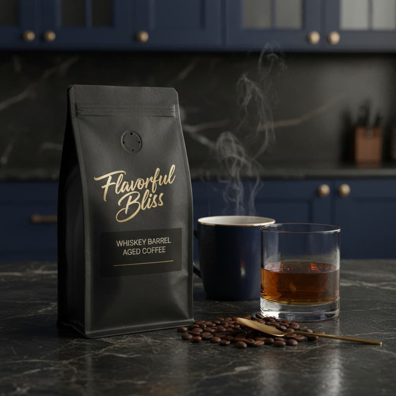 Whiskey Barrel Aged Coffee - Flavorful Bliss Coffee Company