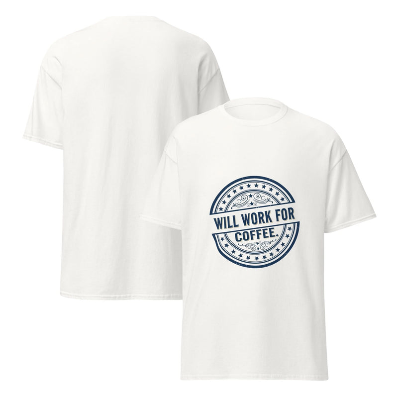 Will Work for Coffee. | Flavorful Bliss Unisex Premium T-Shirt - Flavorful Bliss Coffee Company