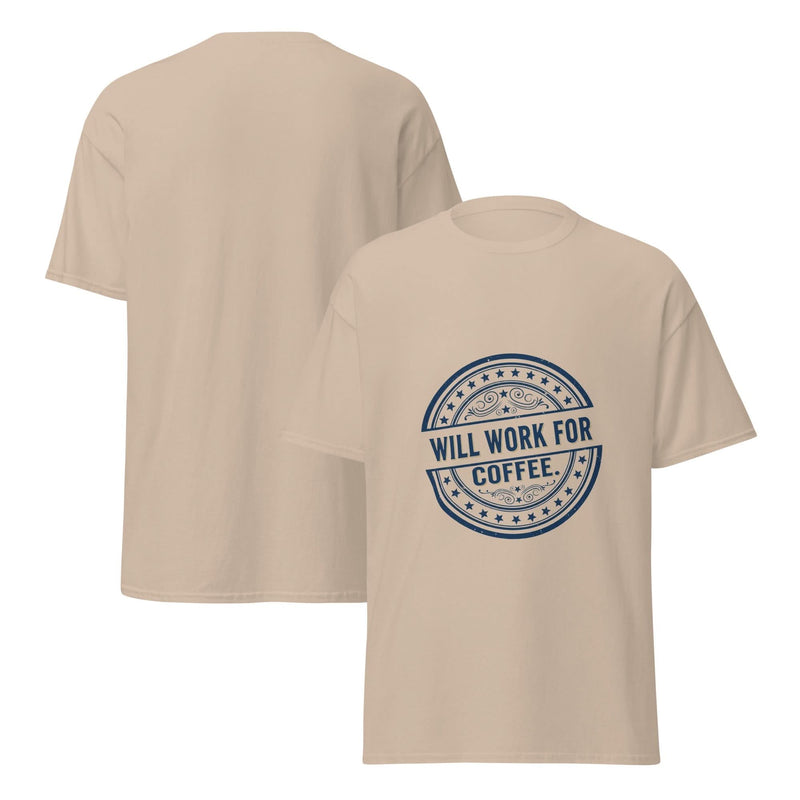 Will Work for Coffee. | Flavorful Bliss Unisex Premium T-Shirt - Flavorful Bliss Coffee Company