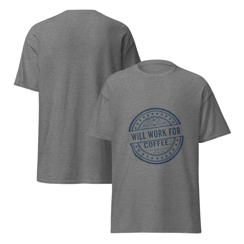 Will Work for Coffee. | Flavorful Bliss Unisex Premium T-Shirt - Flavorful Bliss Coffee Company