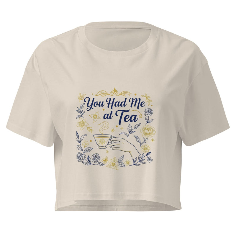 You Had Me at Tea Women's Crop Top - Flavorful Bliss Coffee Company