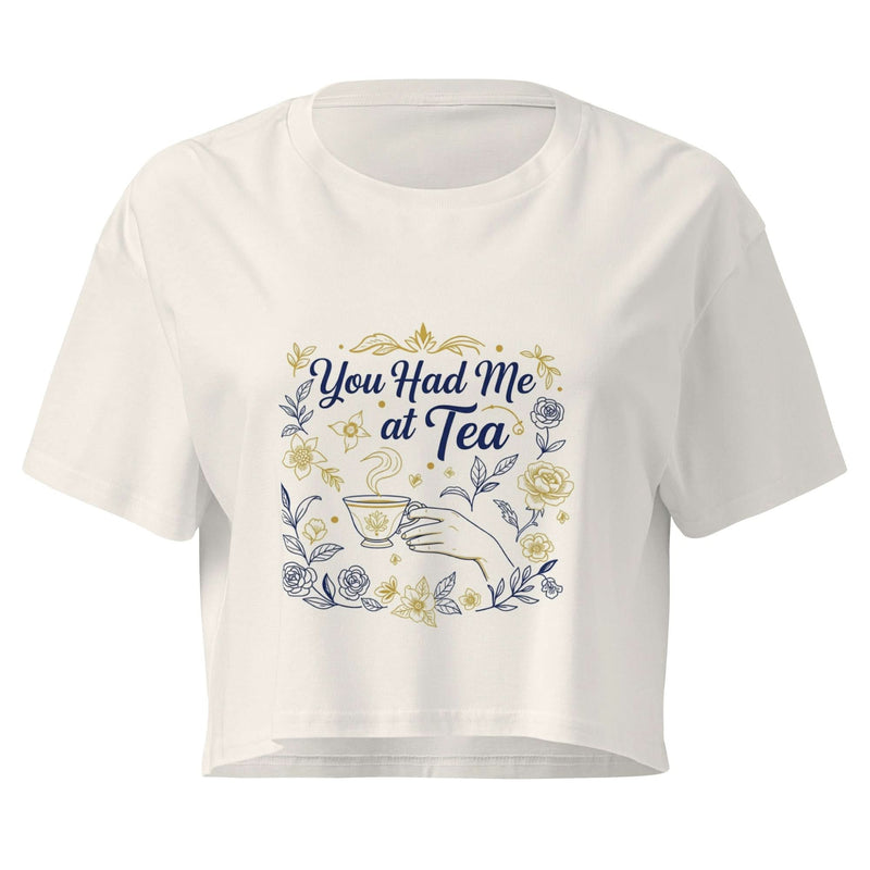 You Had Me at Tea Women's Crop Top - Flavorful Bliss Coffee Company