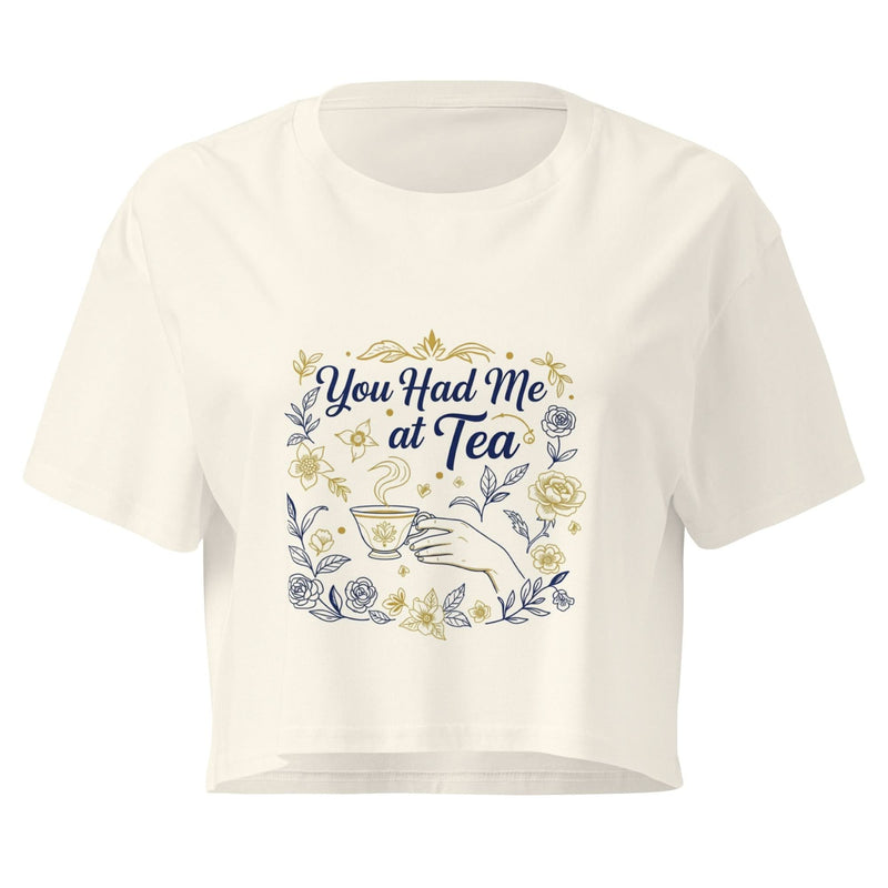 You Had Me at Tea Women's Crop Top - Flavorful Bliss Coffee Company